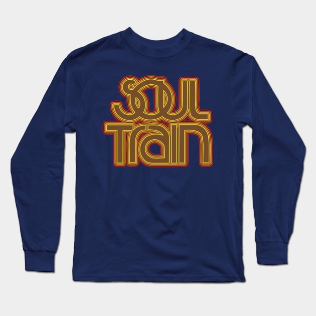 Soul Train Vintage 70s Show Fan Design Long Sleeve T-Shirt by Trendsdk